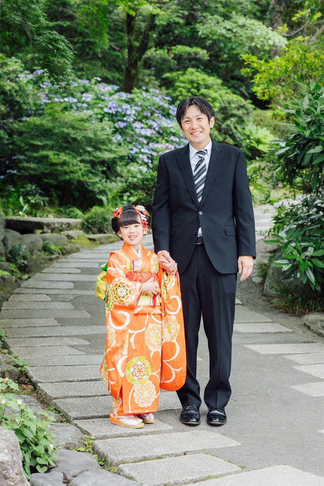 Father and daughter on Shichi-Go-San