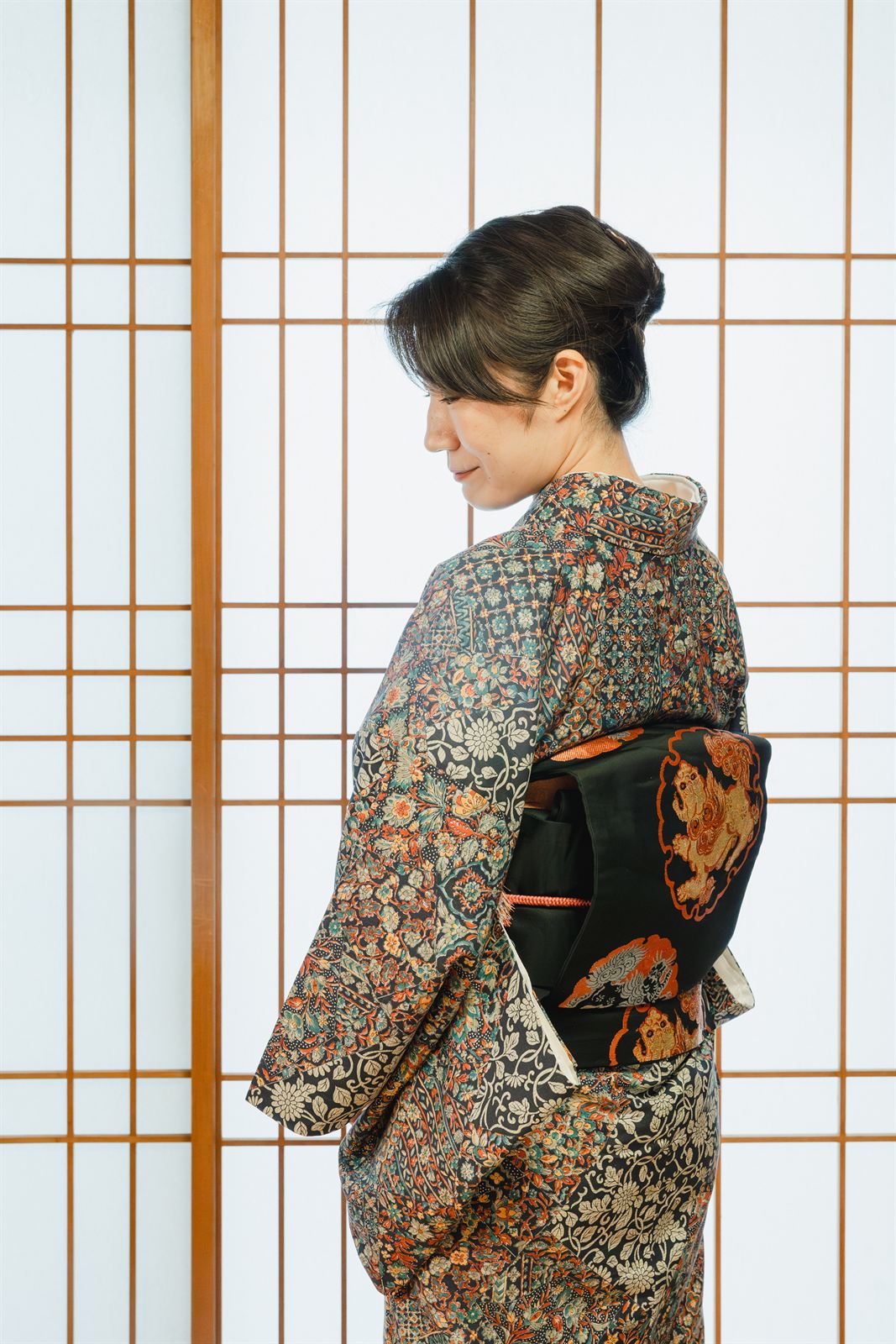 Woman in furisode