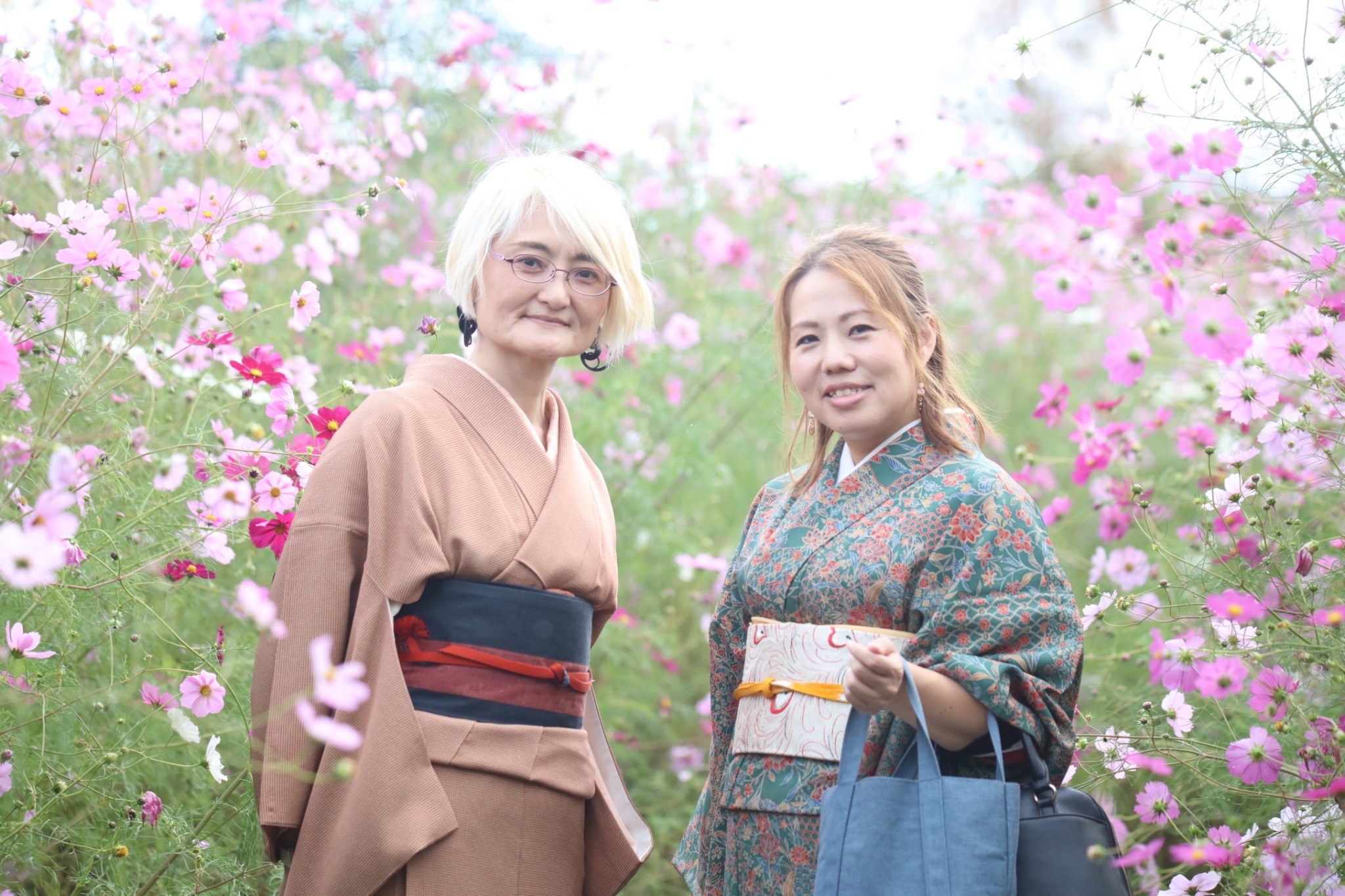 Strolling in kimono