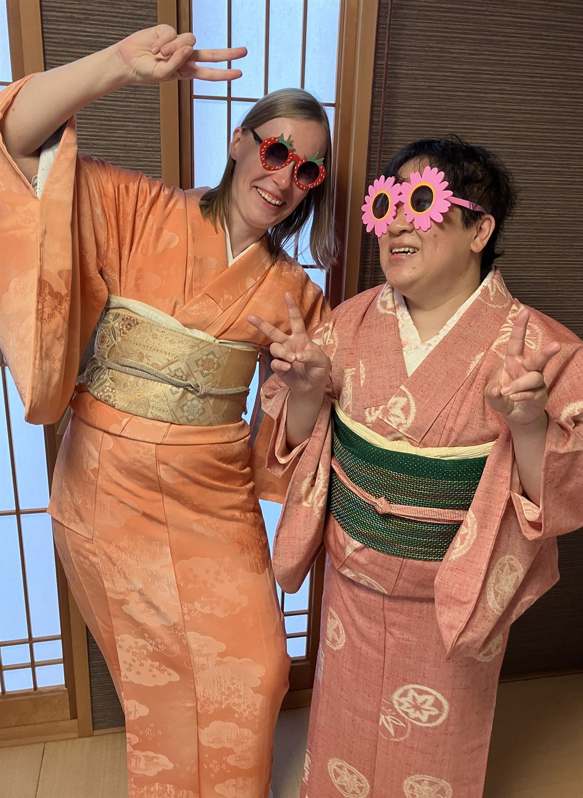 Guests enjoying their kimono day